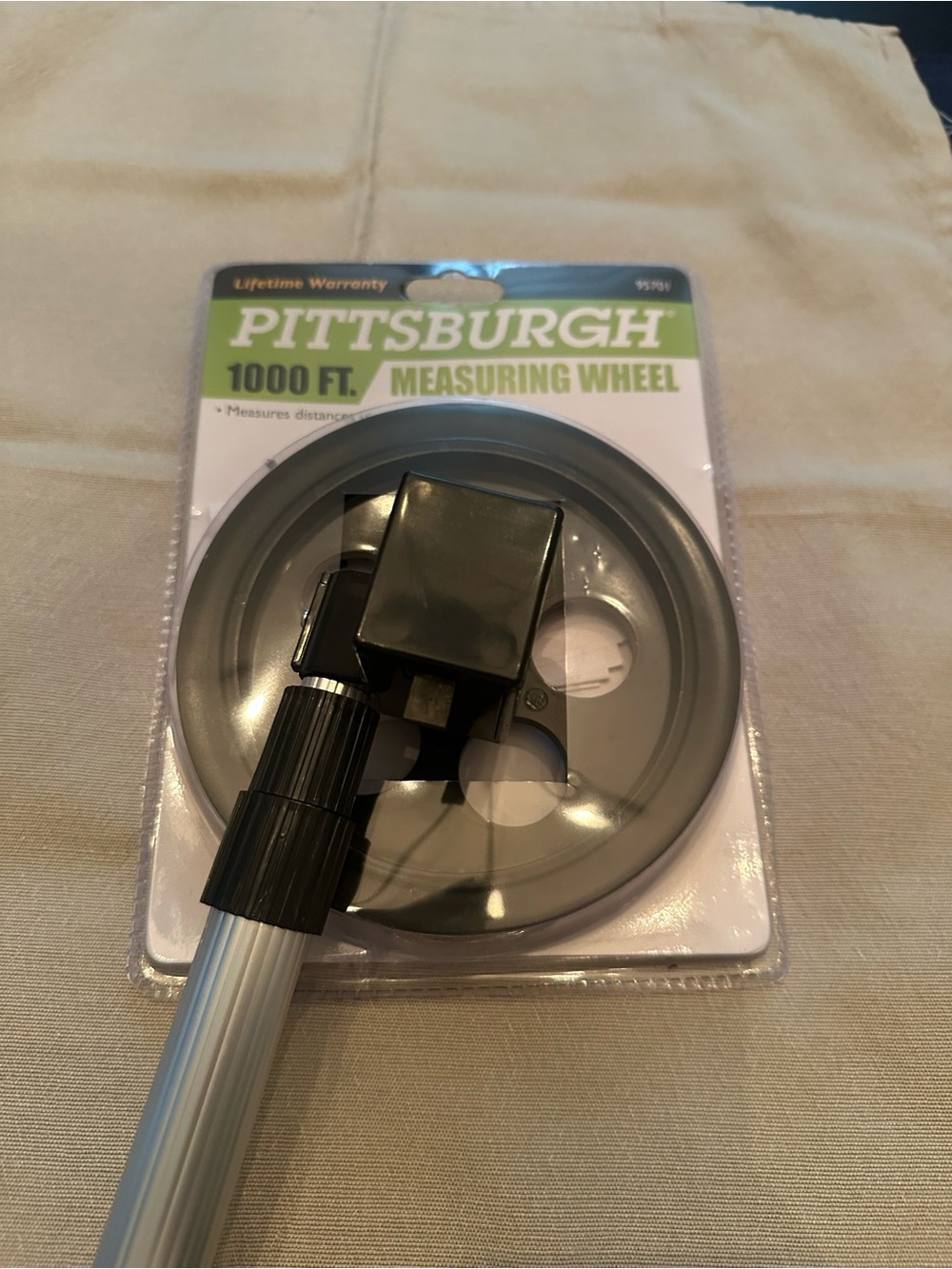 Pittsburgh 1000 ft Measuring Wheel - Gray and Silver